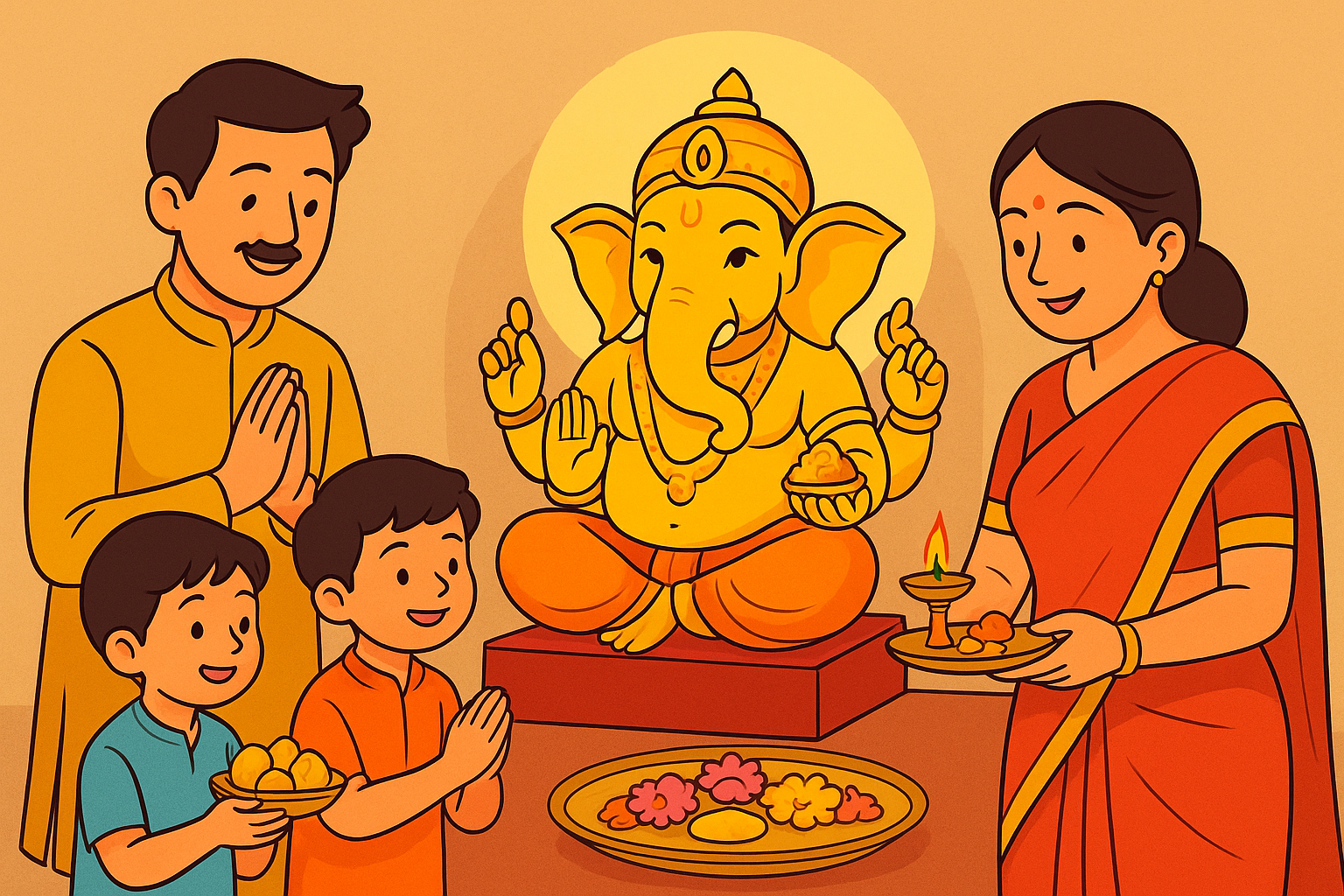       diagram Ganesh Chaturthi 2025: Muhurat, Puja Vidhi,  Step-by-Step Guide